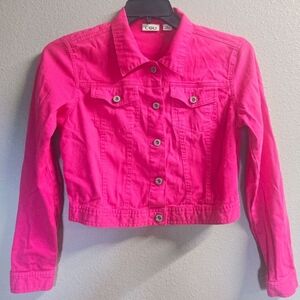 Cato Pink Cropped Jean Jacket